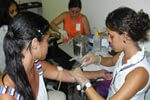 Data: 12 de maio de 2010 Turno: Noturno (18h20minh  – 22h20minh) -  Atividade prática em  laboratório de punção e coleta para doação de sangue para cadastramento no  programa ATMO: Amigos do Transplante de Medula Óssea