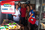 Alimentos  são doados para centro espírita